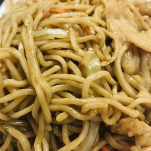 Chicken Lo Mein Noodles (stir fried)