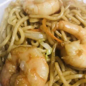 Shrimp Lo Mein Noodles (stir fried)