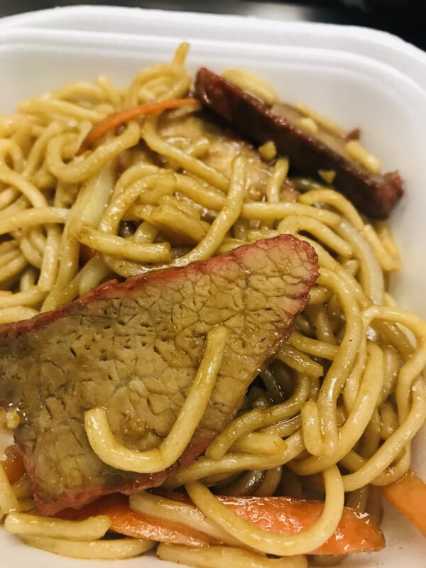 Pork Lo Mein Noodles (stir fried)